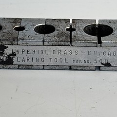 Vintage Imperial Brass Chicago 500F Roll Air Flaring Tool USA