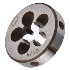 Alloy Steel 5 Chip Holes Thread Die Tool For Pipe Threading