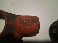 RIDGID 00-R PIPE THREADER RATCHET 1&Prime; DIE No Handle. (13)