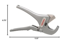 Aluminum Ratchet Pipe Cutter 1/8&Prime; to 1-5/8&Prime; for Plastic Tubing &ndash; Compact & Durab
