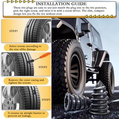 40Pcs Tire Repair Rubber Nails Kit with 4 Sizes, Vacuum Tire Repair Rubber Na&hellip;