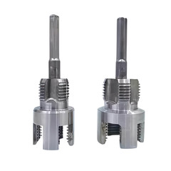 2pcs Integrated Internal & External Pipe Threading-Tool,PVC Pipe Threader Kit