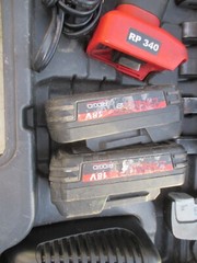Ridgid RP340 Kit W 6 Jaws 1/2&rdquo;-2&rdquo; Two Batteries Charger Good Condition in case