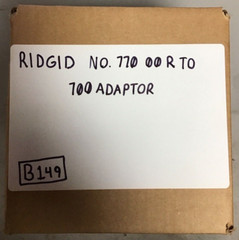 Ridgid No. 770 00-R to 700 Adaptor (B149)