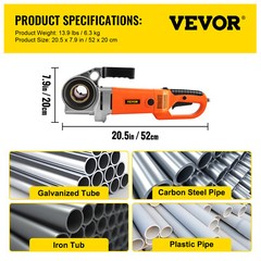 VEVOR Electric Pipe Threader Pipe Threading Machine 2300W 4 Dies 1/2&Prime;-1 1/4&Prime;
