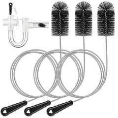 3 Pcs Flexible Drain Brush Set, 48&Prime; AC & HVAC Condensate Trap Cleaner Tool