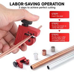 3-22mm Cutter Pipe Cutter V2 Small Copper Pipe Cutter Metal Pipe 1/8in to 7/8in