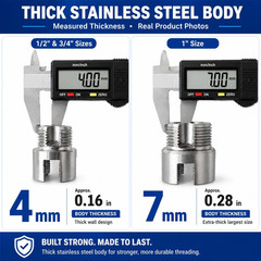 PVC Pipe Threader Kit, 1/2 3/4 1 in NPT, Drill Compatible