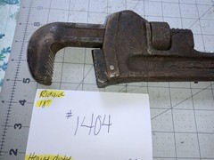 Vintage Ridgid 18&Prime; HEAVY DUTY Pipe Wrench Made by Ridge Tool Co. Elyria Ohio USA