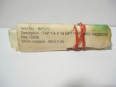 1/4-18 NPT CARBON PIPE TAP 841377 JAPAN