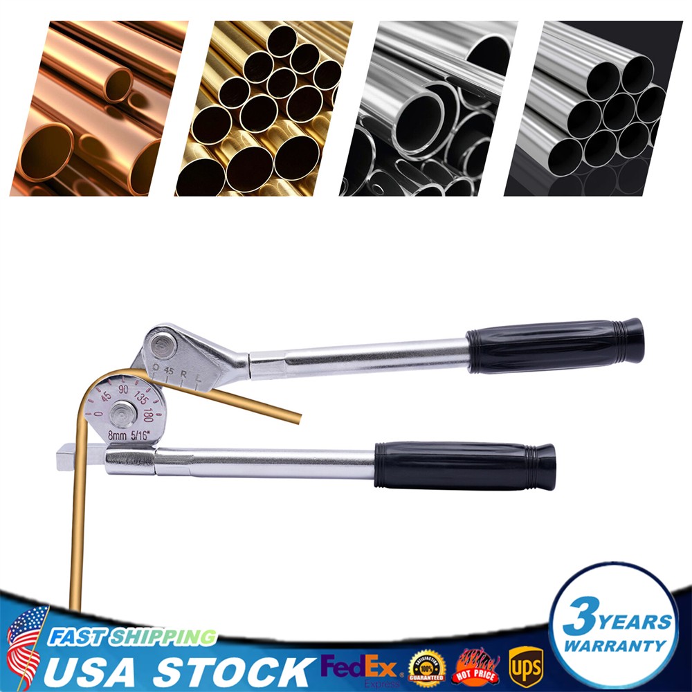 Tube Bender 5/16&Prime; Manual Pipe Bender 180&ordm; Tubing Bender for Copper Aluminum Tube