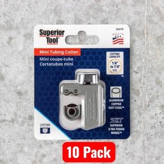 10 Pack Superior Tool 7/8 in Mini Tube Cutters Black/Gray 35078 Best Offer NEW