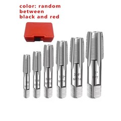 6 Piece NPT Taper Pipe Tap Set Carbon Steel Thread 1/8&Prime; 1/4&Prime; 3/8&Prime; 1/2&Prime; 3/4&Prime; 1&Prime;
