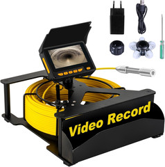150FT Sewer Camera with LED, 4.3&rdquo; Screen & 32GB Card for Drain Inspection