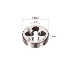 M10 X 0.5 Metric Round Die Machine Thread Threading Die 30mm OD Alloy Steel
