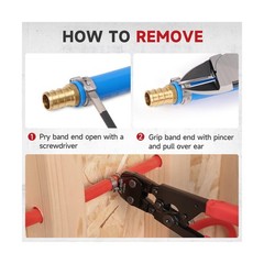 iCrimp PEX Pipe Clamp Crimping Tool Kit Cinch Crimper Tool for &hellip; FAST USA SHIP