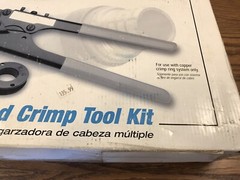 ZURN QCRTMH MULTI-HEAD CRIMP TOOL KIT COMPONENTS, FACTORY CASE