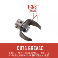 RIDGID T205 C Cutter 1 3/8in Drain Cleaning Cable Attachment Fits 3/8 5/8 Cables