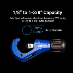 Capri Tools Telescopic Tube Cutter, 1/8 &ndash; 1-3/8 in.