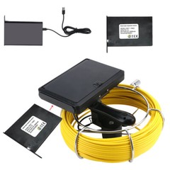 50M Handheld Pipe Sewer Inspection Camera Video Camera Meter Counter 7&Prime; Monitor