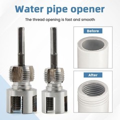 Integrated Internal & External Pipe Threading Tool with Screw Extractor & Sealan