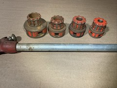 Ridgid OO-R 3/8&rdquo; Thru 1&Prime; NPT Exposed Ratchet Threader Set No Chipped Teeth