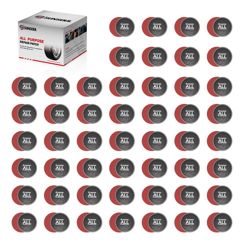100Pcs Tire Repair Patch 45mm,Round All Purpose Patches,Heavy Duty Patches,Fa