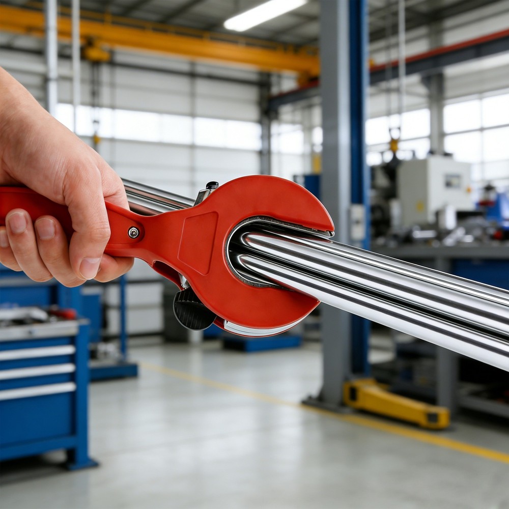 Red Metal Ratchet Tubing Cutter Tool,Portable Ratcheting Tubing Cutter Tool