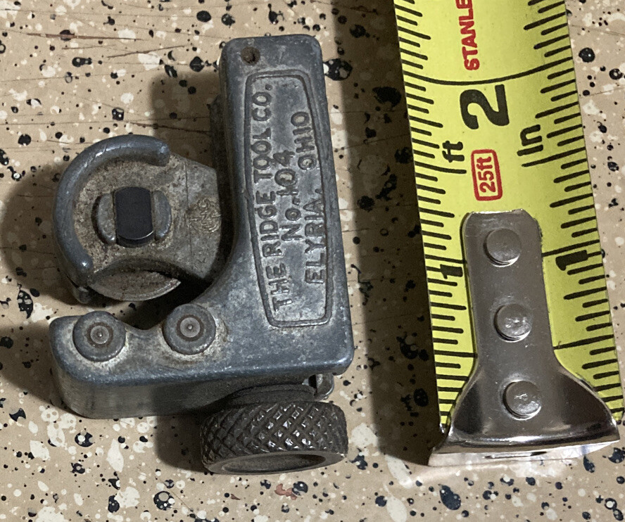 Ridgid Tubing Cutter No.104 USA 3/16&Prime; to 15/16&Prime; OD 5 to 24mm VINTAGE ELYRIA OHIO