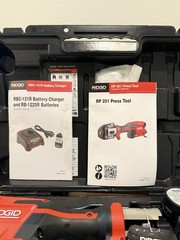 RIDGID RP251 PRESSTOOL KIT W/ 1/2 3/4 1&rdquo;1-1/4 IN JAWS (NEW FACTORY SEALED) NEW