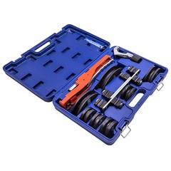 HVAC Ratcheting Pipe Tube Bender Tool Kit 1/2&rdquo; 1/4&Prime;-7/8&Prime; 90 Bending 7 Dies Set