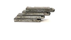 Ridgid Set of (4) 3/8&Prime; &ndash; 16 UNC RH Alloy Steel 500B Bolt Dies 48465 USED