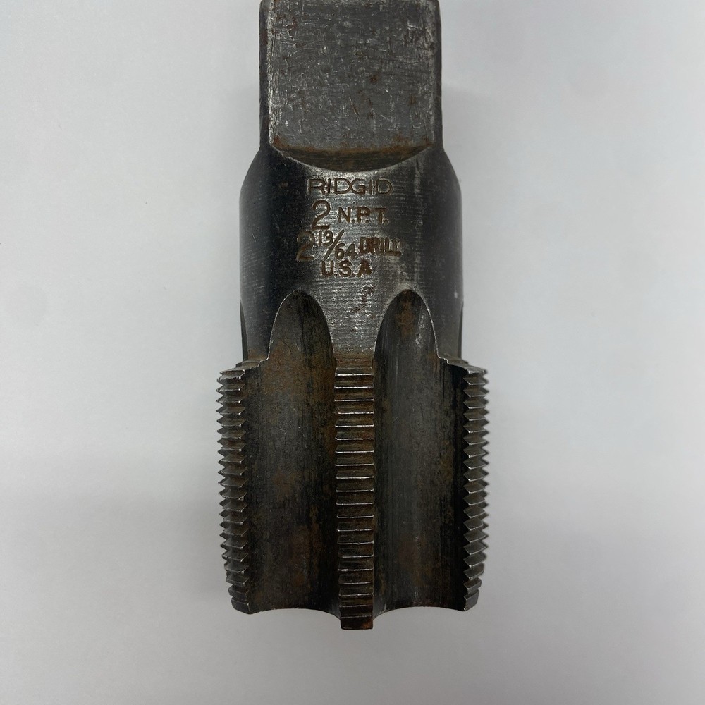 Ridgid 2&Prime; NPT Pipe Tap &ndash; Drill 2-13/64&rdquo; USA