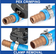 PEX Clamp Tool Kit for 3/8&Prime; 1/2&Prime; 3/4&Prime; 1&Prime;, PEX Clamp Cinch Removal Tubing Cutter