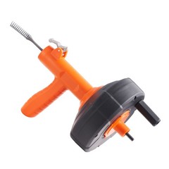 VEVOR 25Ft 1/4&Prime; Plumbing Drain Cleaner Snake Drain Auger Cleaning Clog Remover
