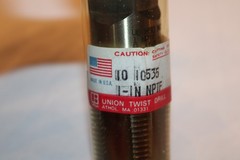 UNION BUTTERFIELD 10-10535 HSS HAND TAP &ndash; 1&Prime; NPTF &ndash; 3 7/8&Prime; OAL &ndash; NEW