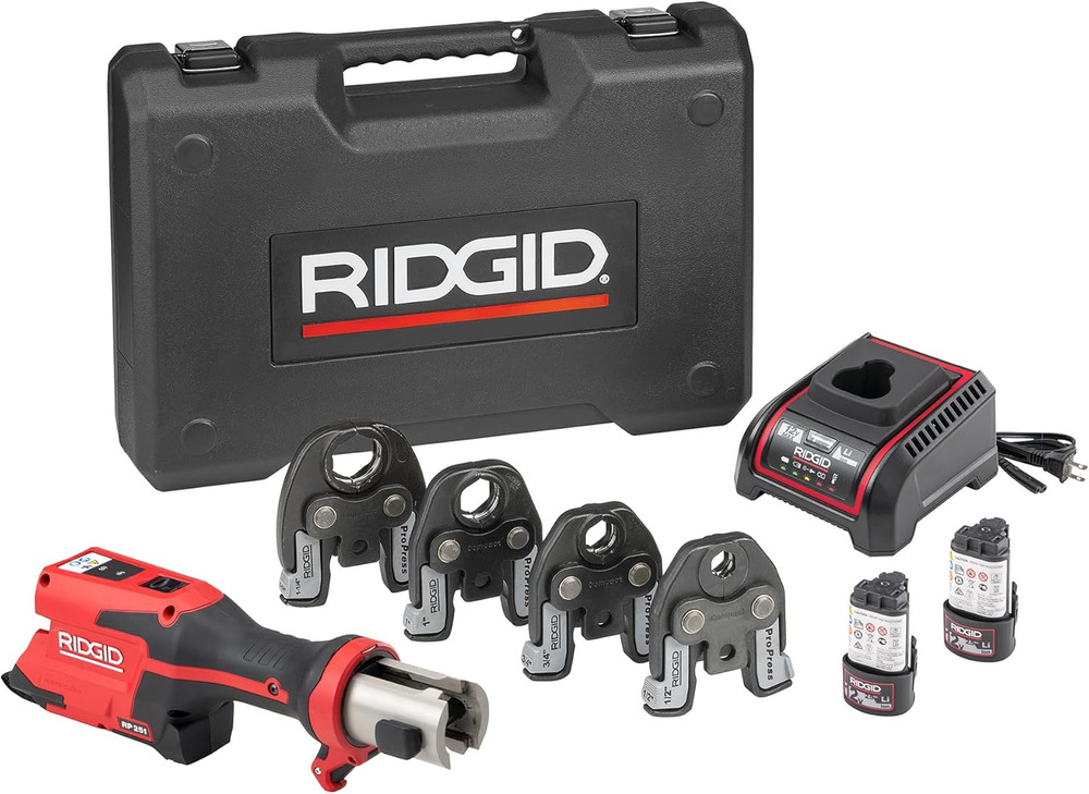 78148 RP 251 Compact Press Tool Battery Kit with Propress Jaws (1/2&Prime; to 1-1/4&Prime;),