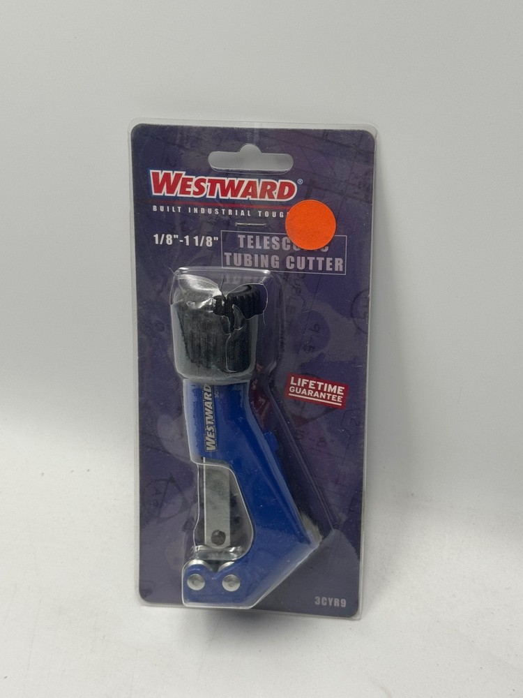 Westward Telescopic Tubing Cutter 1/8-1 1/8 Blue Pipe Cutter 3CYR9 Heavy Duty