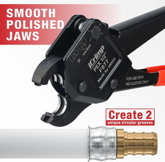 Stainless Steel Pressing Sleeves Crimping Tool for PEX Pipe (1/2-Inch)