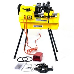 BLUEROCK PTM-100 Large Capacity 1/2&Prime; &ndash; 4&Prime; Pipe Threading Machine fits RIDGID