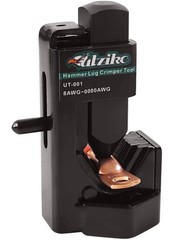 UTZIKO Hammer Lug Crimper Tool for 8 AWG &ndash; 0000 3.75 inches, Black