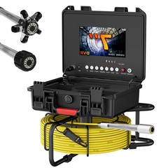 7&rdquo; Sewer Pipe Inspection Camera Drain Sewer Pipeline Industrial Endoscope 30m