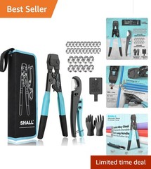 Professional Garde Pex Crimping Tool Kit with Clamp Organizer & Calibration Tool
