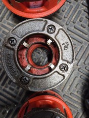 RIDGID 12 R PIPE THREADING DIE SET 1/2&Prime;-2&Prime; w Handle & Ratchet & Craftsman Die