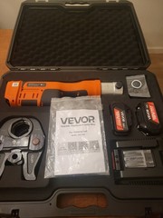 Electric Pipe Crimping Tool 18V 32KN 6 Jaws 4.0Ah Battery Charger Kit for