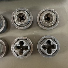 Vintage GTD Little Giant 8 Pc Die set 1/4&rdquo; &ndash; 3/4&rdquo; w Hard Makita case USA