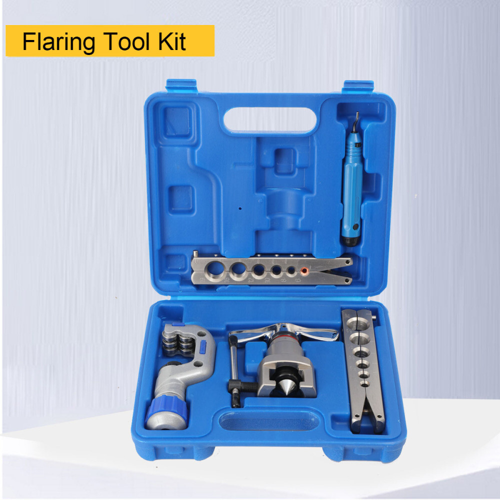 Flaring Tool Kit for 1/4 &ndash; 3/4 and 6-19mm Single Flare, 6 holes, Eccentric
