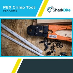SharkBite 3/8 Inch PEX Crimp in. Tool Multi-Head Kit, Copper