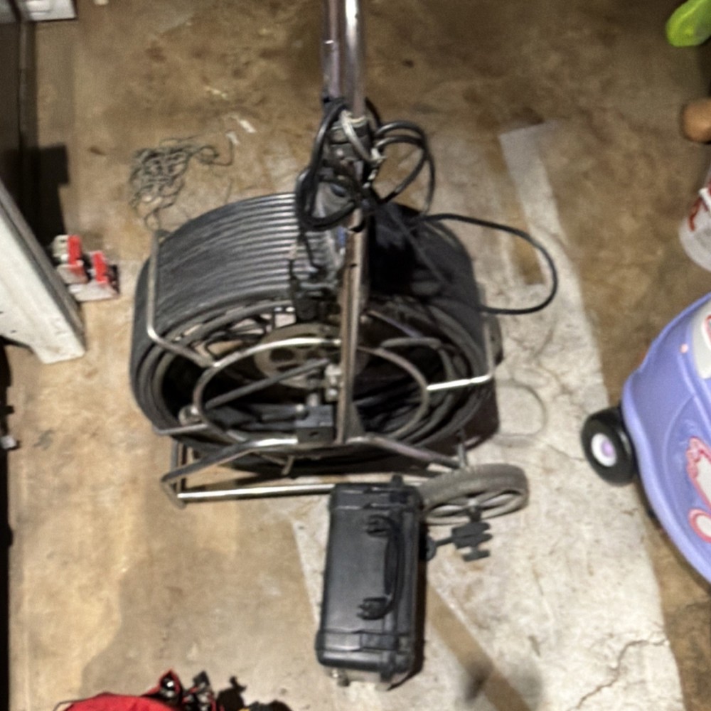 Drain Snake Inspection Camera System with Cable Reel and Carry Case