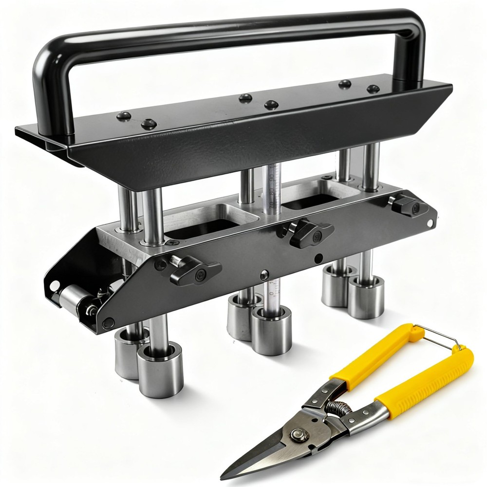 3 Station Edge Roller Bender 0-90 Adjustable Sheet Metal Roofing Tool Aluminum